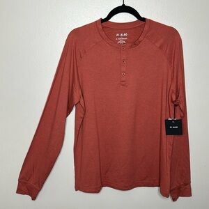 T11 01.Algo Long Sleeve Performance size Large New with tags Clay Terra (EUC)